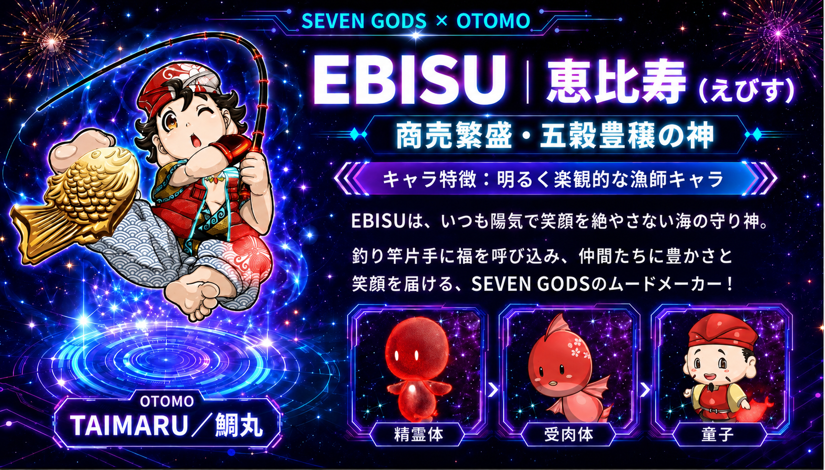 恵比寿 EBISU と OTOMO 鯛丸 TAIMARU